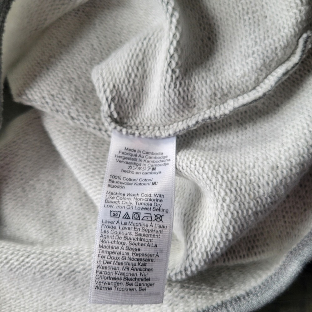 Women's Gray J. Crew Heritage Terry Mock Neck Sweatshirt - Picture 8 of 9